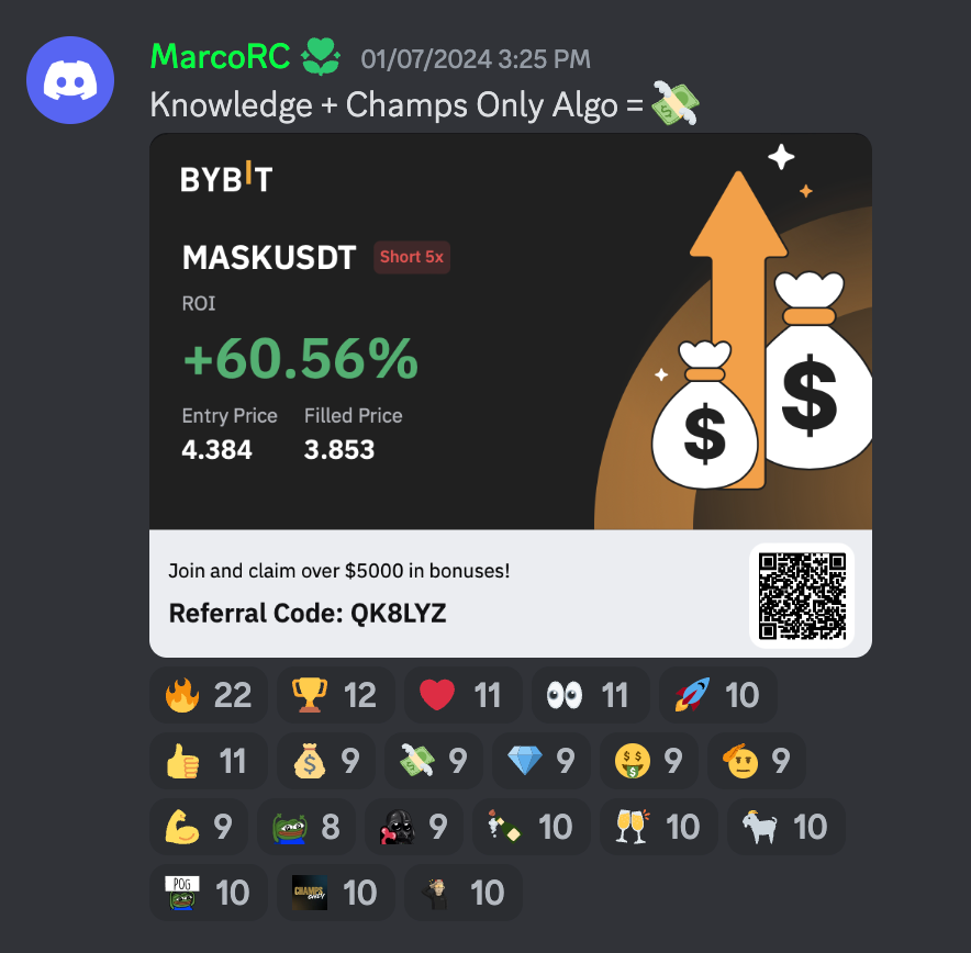 Champs Only Discord Trading Group