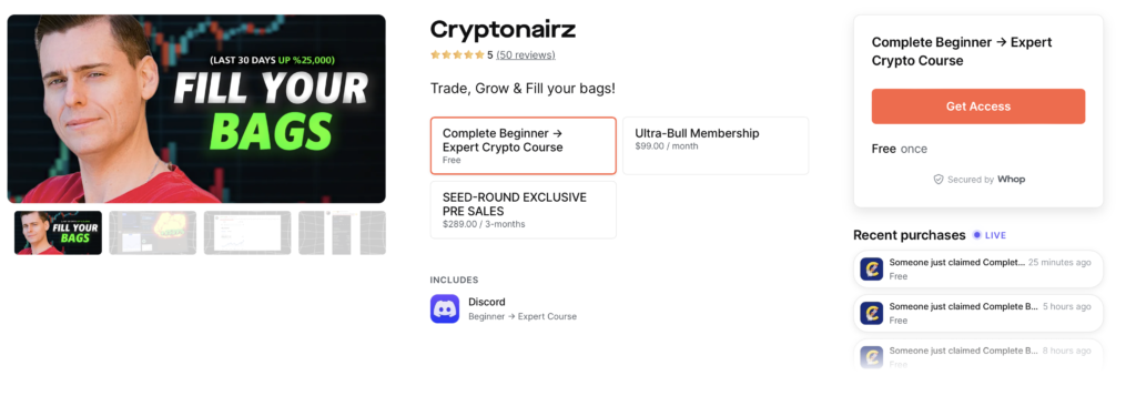 Cryptonairz Crypto Discord Trading Group