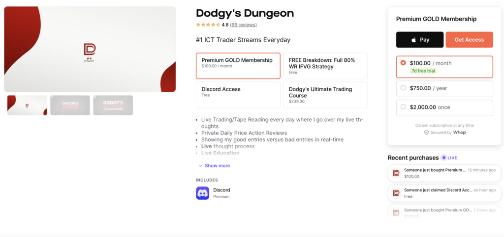 Dodgy's Dungeon Discord Trading Group