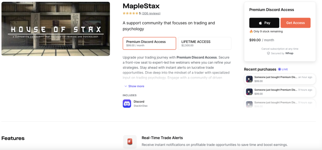 MapleStax Discord Trading Group