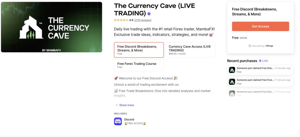 The Currency Cave Forex Trading Discord Group