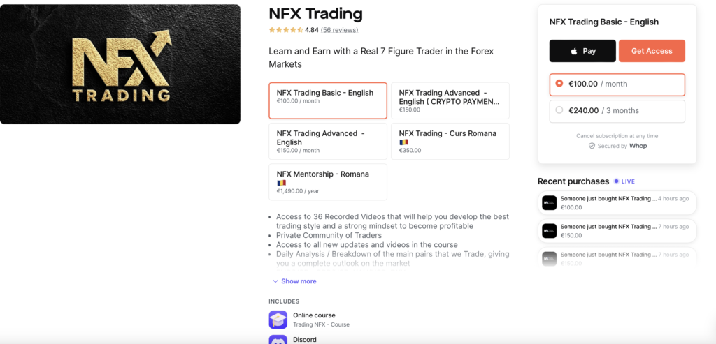 NFX Trading Forex Discord Trading Group