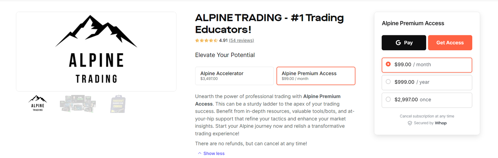 Alpine Trading Discord Trading Group Review