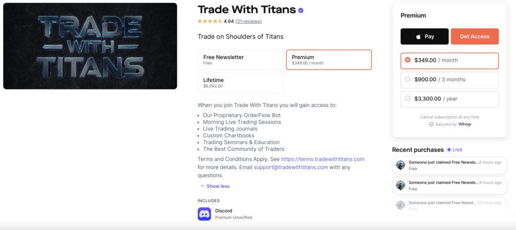 Trade With Titans Discord Trading Group