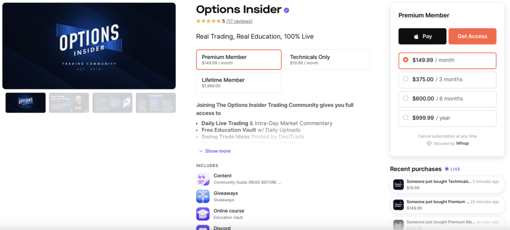 Options Insider Discord Trading Server