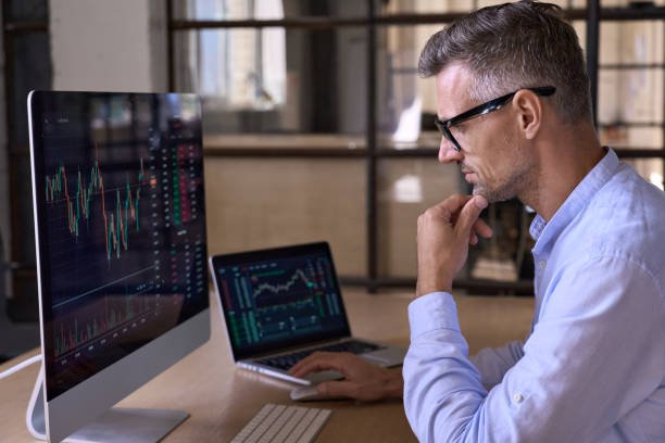 Trader Focusing Intently