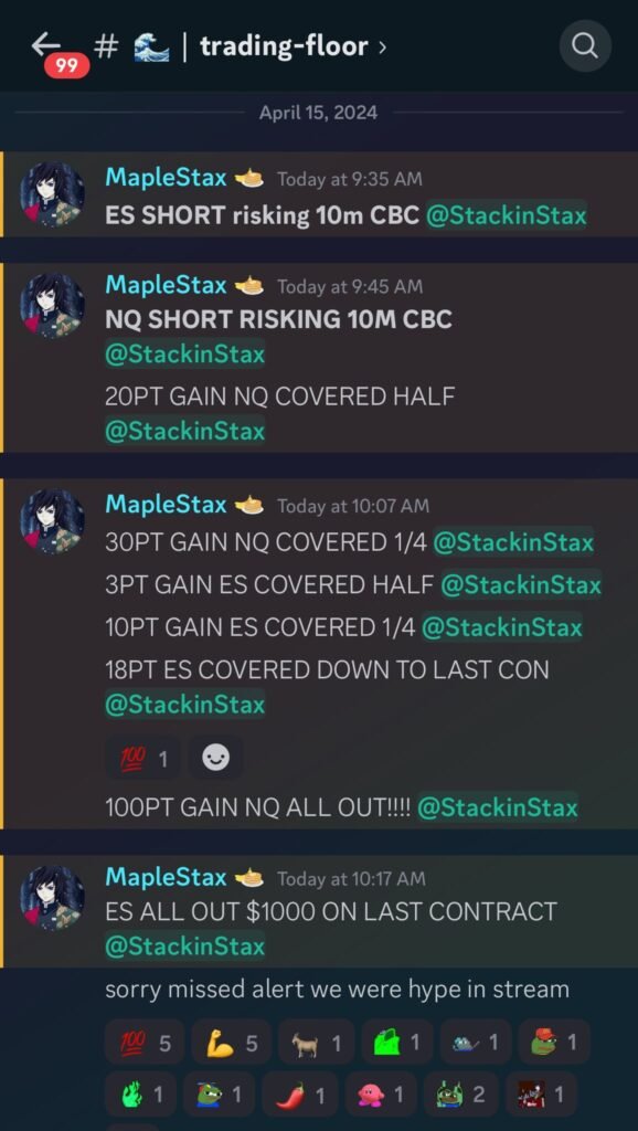 MapleStax Trading Discord