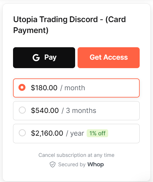 Utopia Discord Trading Group Pricing