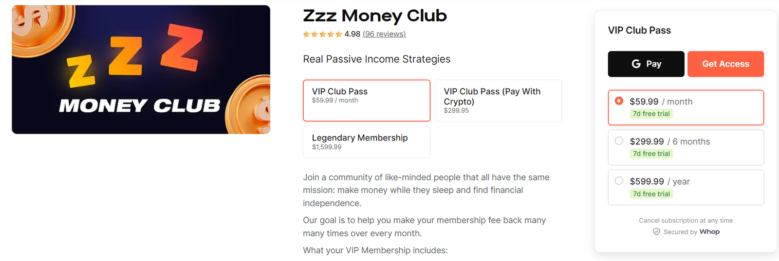 Zzz Money Club Review