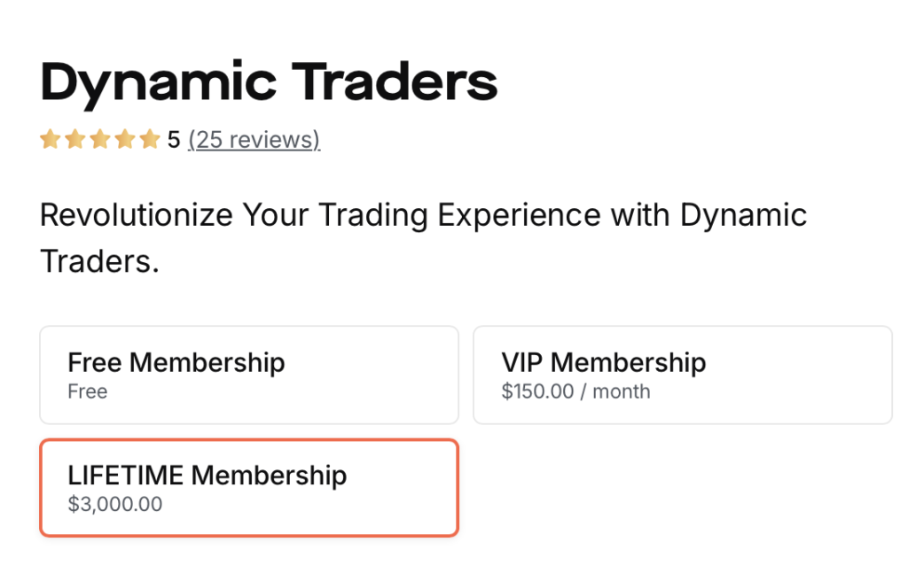 Dynamic Traders Pricing