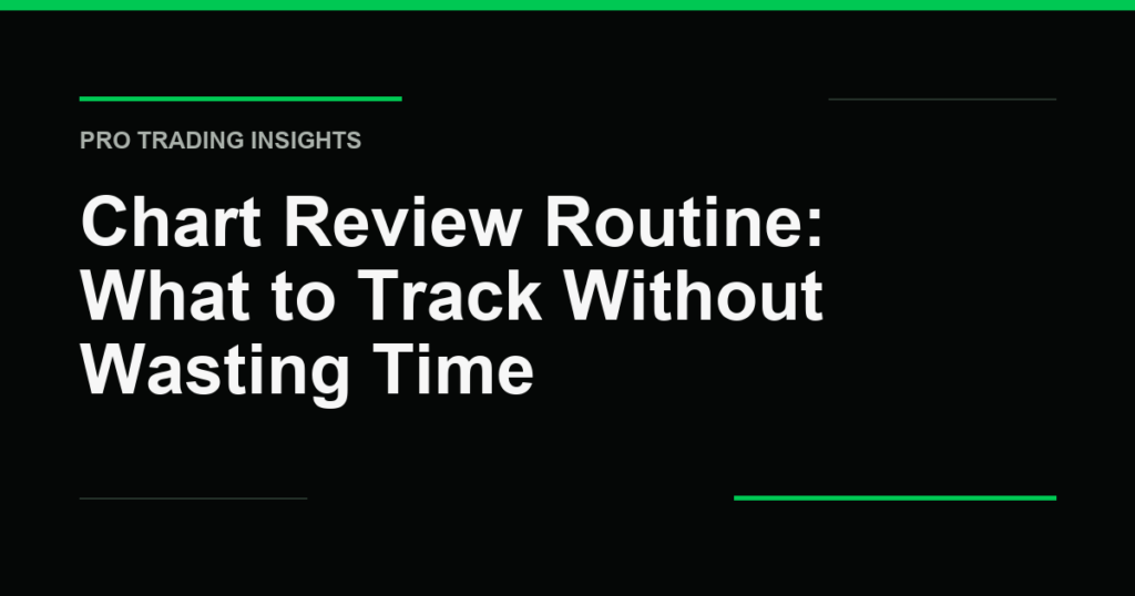 Chart Review Routine: What to Track Without Wasting Time - Pro Trading Insights