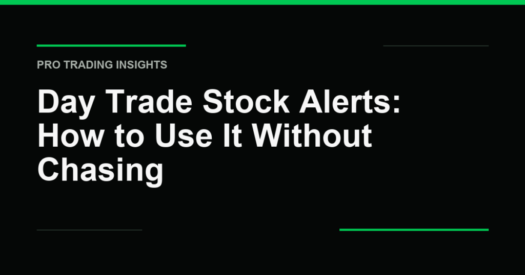 Day Trade Stock Alerts: How to Use It Without Chasing - Pro Trading Insights