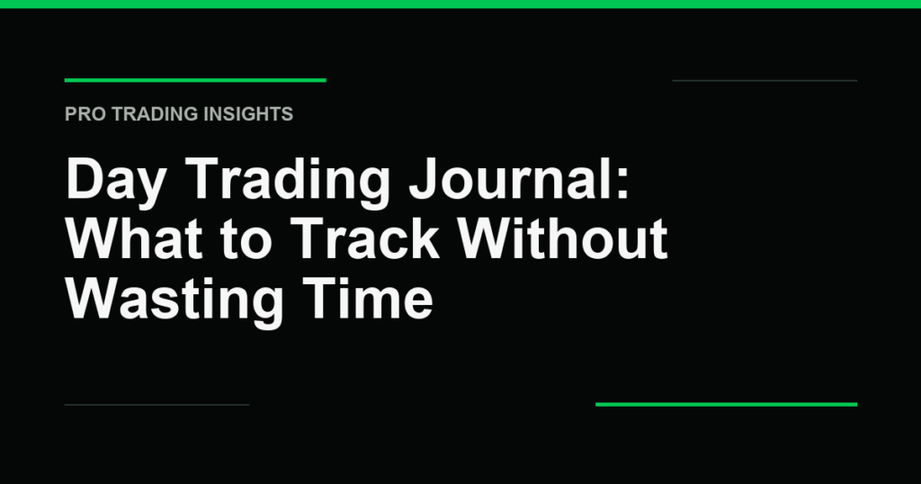 Day Trading Journal: What to Track Without Wasting Time - Pro Trading Insights
