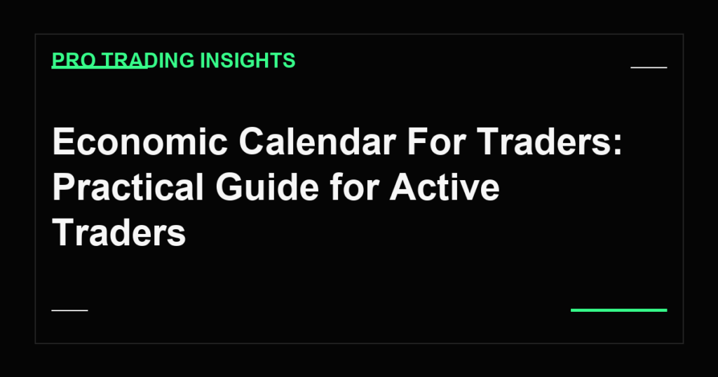 Economic Calendar For Traders: Practical Guide for Active Traders - Pro Trading Insights