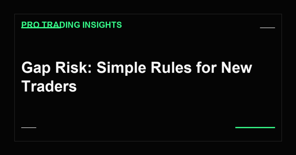 Gap Risk: Simple Rules for New Traders - Pro Trading Insights