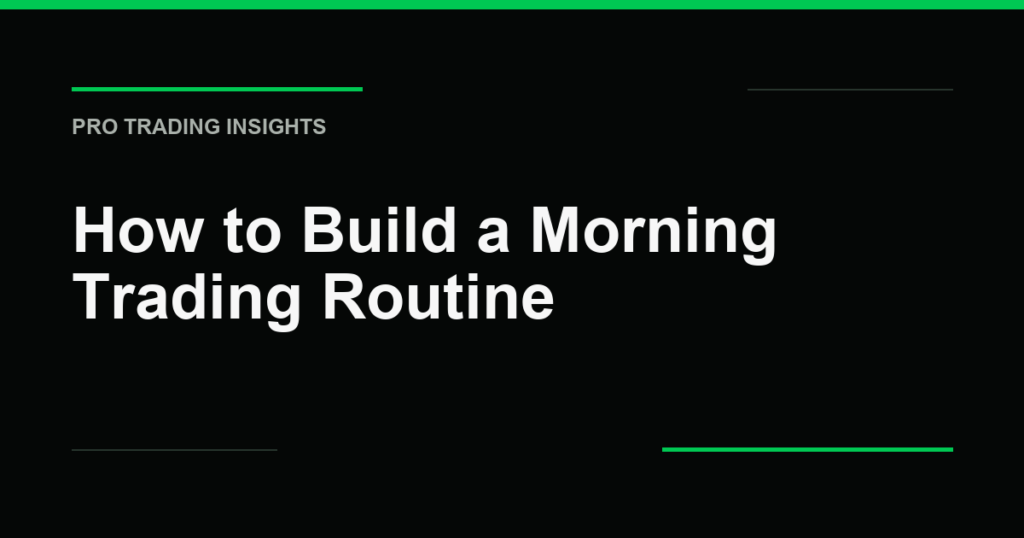 How to Build a Morning Trading Routine - Pro Trading Insights