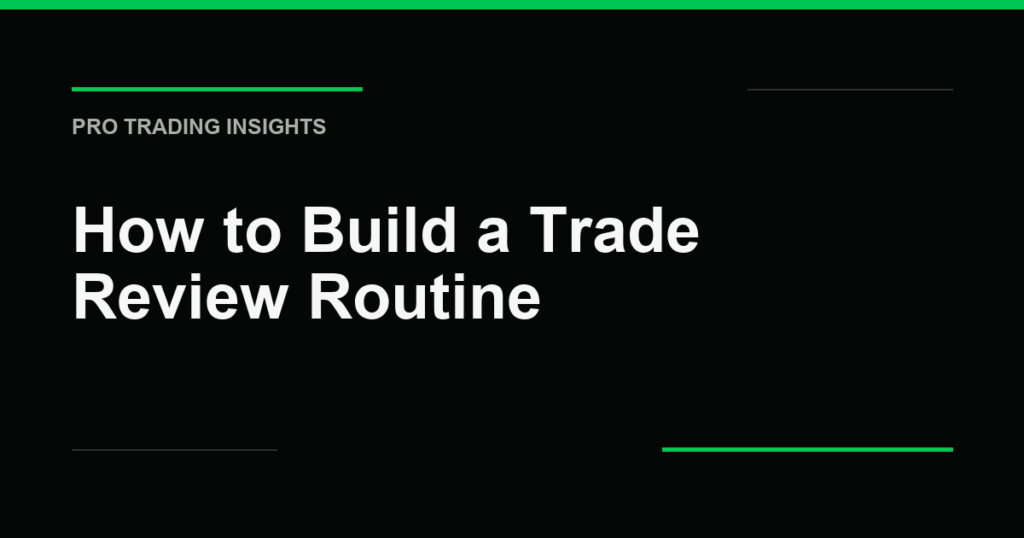 How to Build a Trade Review Routine - Pro Trading Insights
