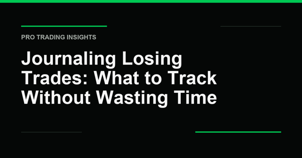 Journaling Losing Trades: What to Track Without Wasting Time - Pro Trading Insights
