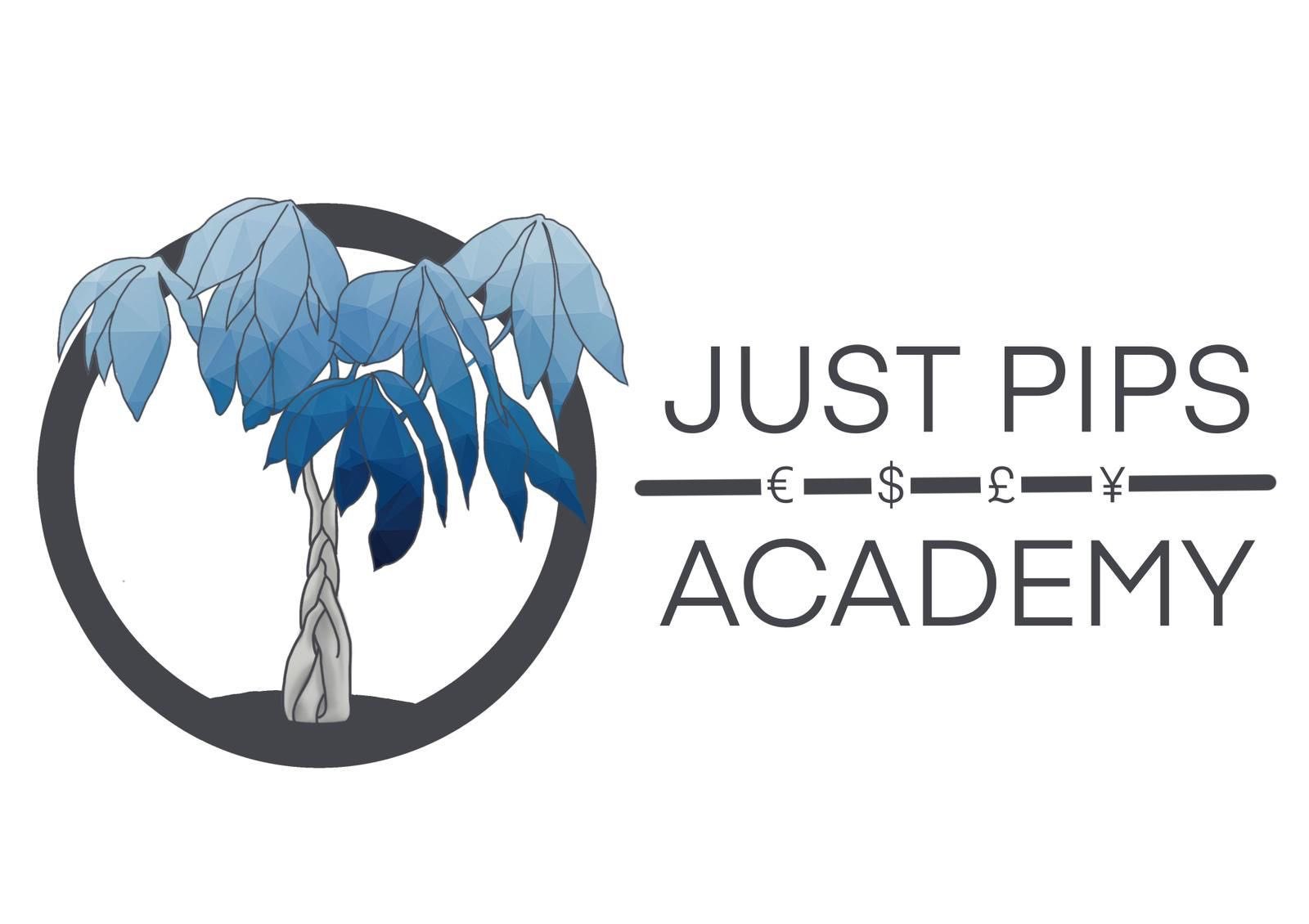 JustPips Academy forex trading education brand image