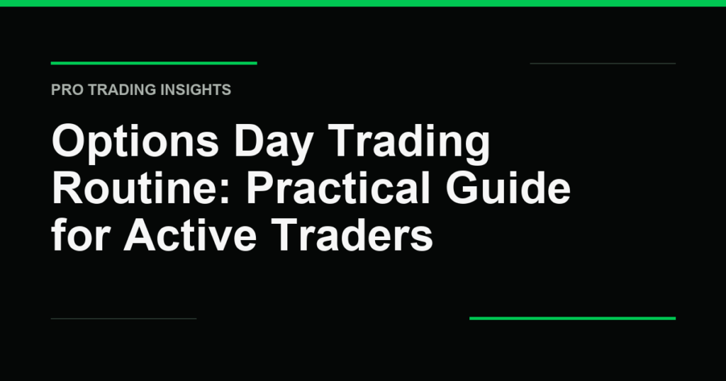 Options Day Trading Routine: Practical Guide for Active Traders - Pro Trading Insights