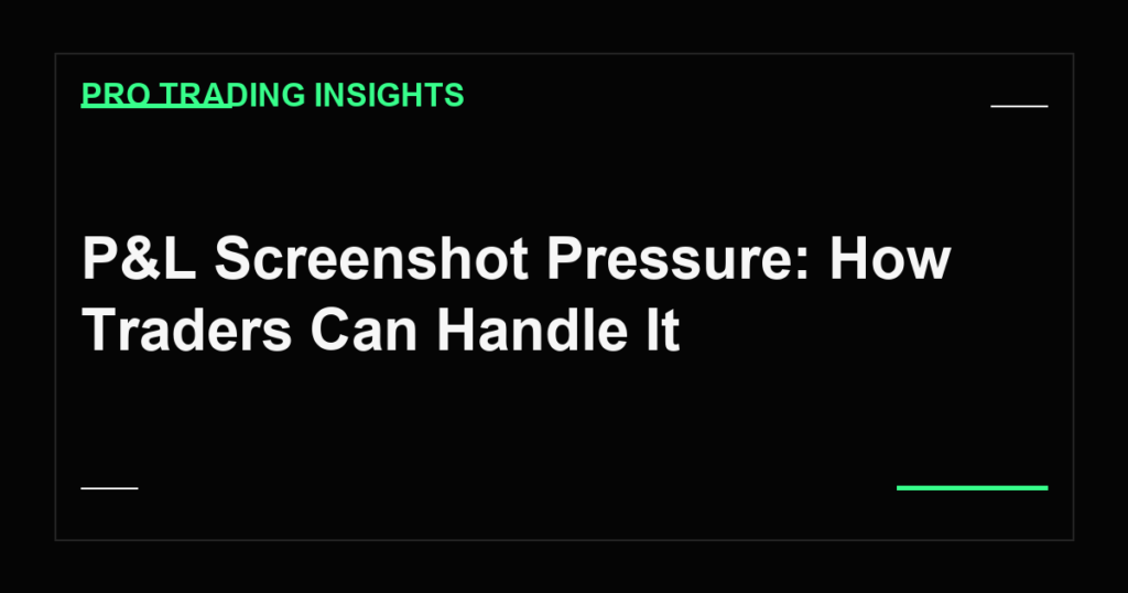 P&L Screenshot Pressure: How Traders Can Handle It - Pro Trading Insights
