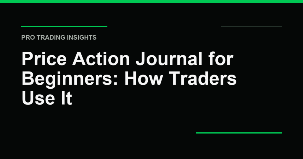 Price Action Journal for Beginners: How Traders Use It - Pro Trading Insights