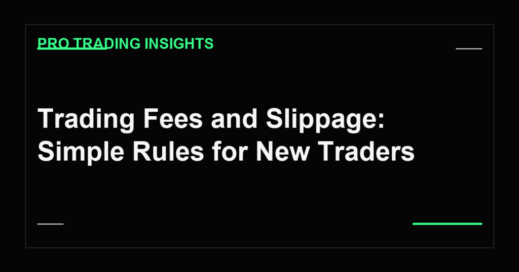Trading Fees and Slippage: Simple Rules for New Traders - Pro Trading Insights