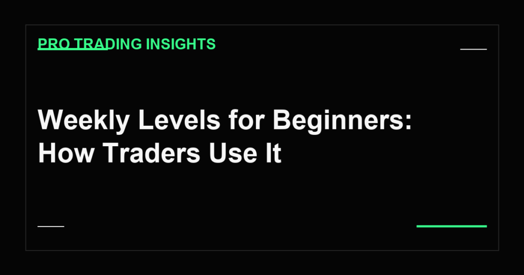 Weekly Levels for Beginners: How Traders Use It - Pro Trading Insights