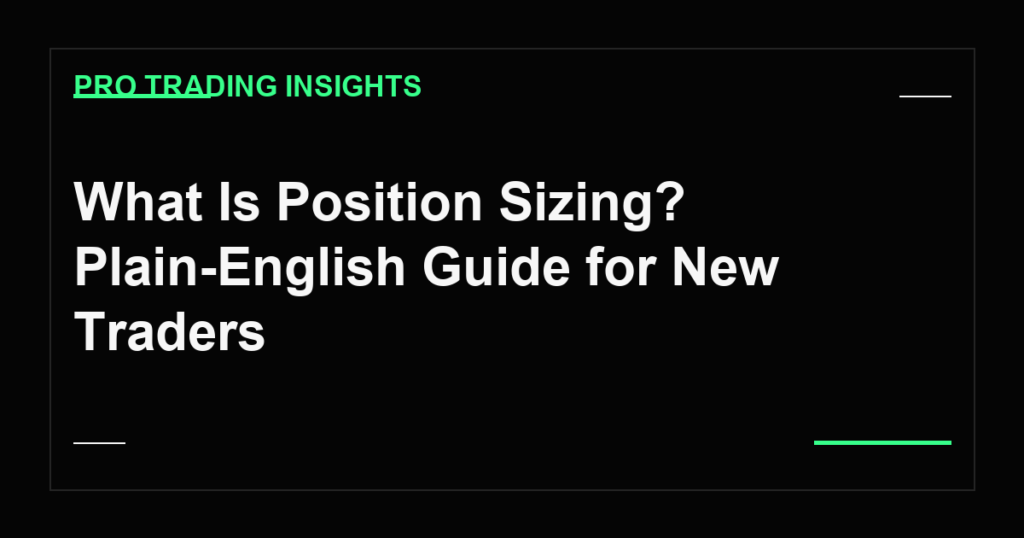 What Is Position Sizing? Plain-English Guide for New Traders - Pro Trading Insights